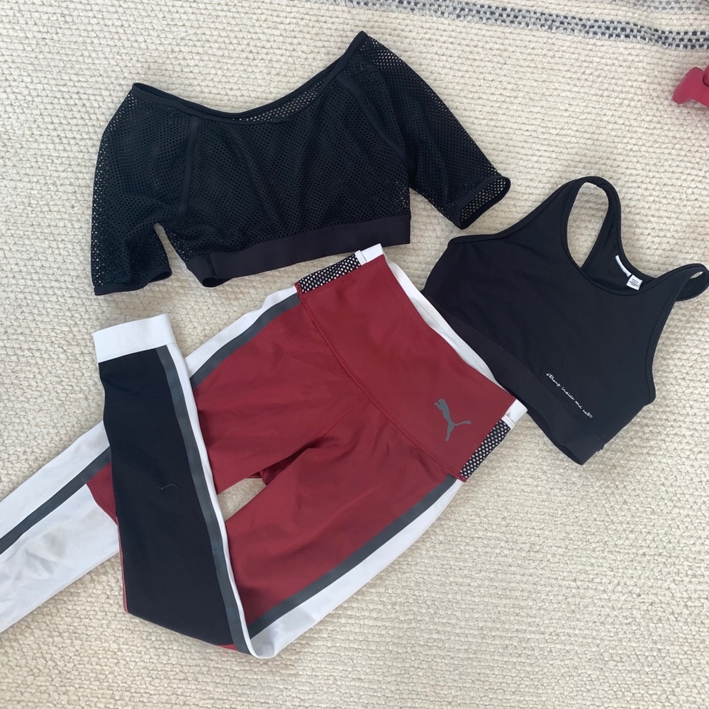 Selena Gomez x PUMA leggings top sports bra set S